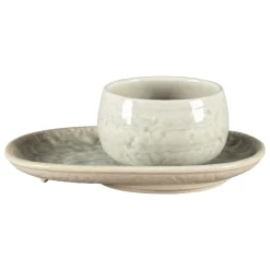 Tasse à café rond céladon porcelaine vitrifiée 25 cl Ø 9 cm Krush - RAK Sale