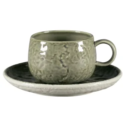 Tasse à café rond steel porcelaine vitrifiée 30 cl Ø 9 cm Krush - RAK New