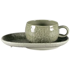 Tasse à café rond steel porcelaine vitrifiée 25 cl Ø 9 cm Krush - RAK Discount