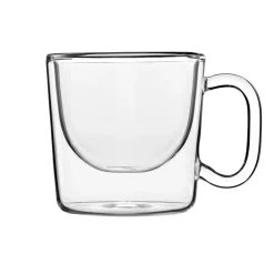 LUIGI BORMIOLI Tasse à café rond transparent verre borosilicate 8,5 cl Ø 6,4 cm Thermic Glass Outlet
