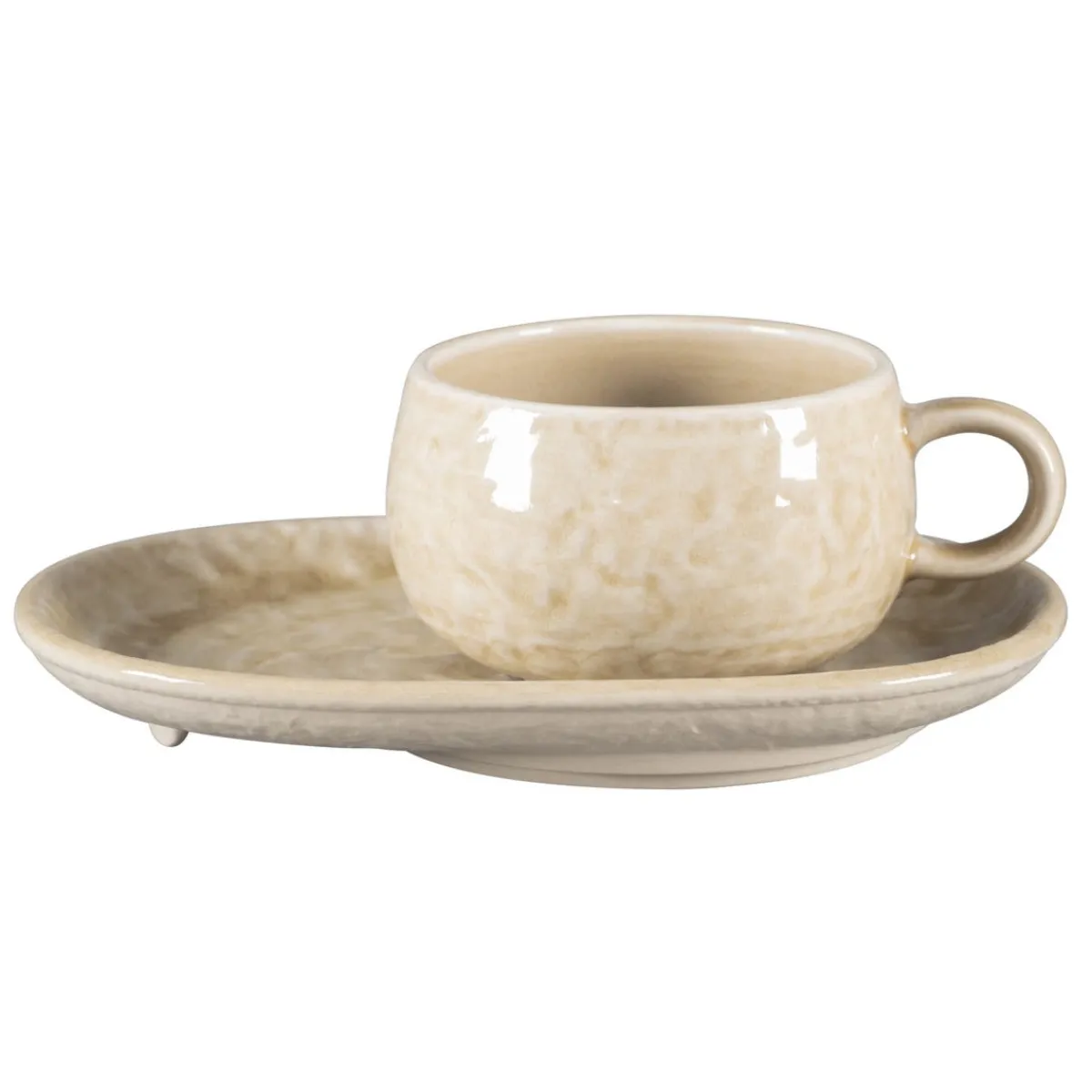 RAK Tasse à café rond vanilla porcelaine vitrifiée 25 cl Ø 9 cm Krush New