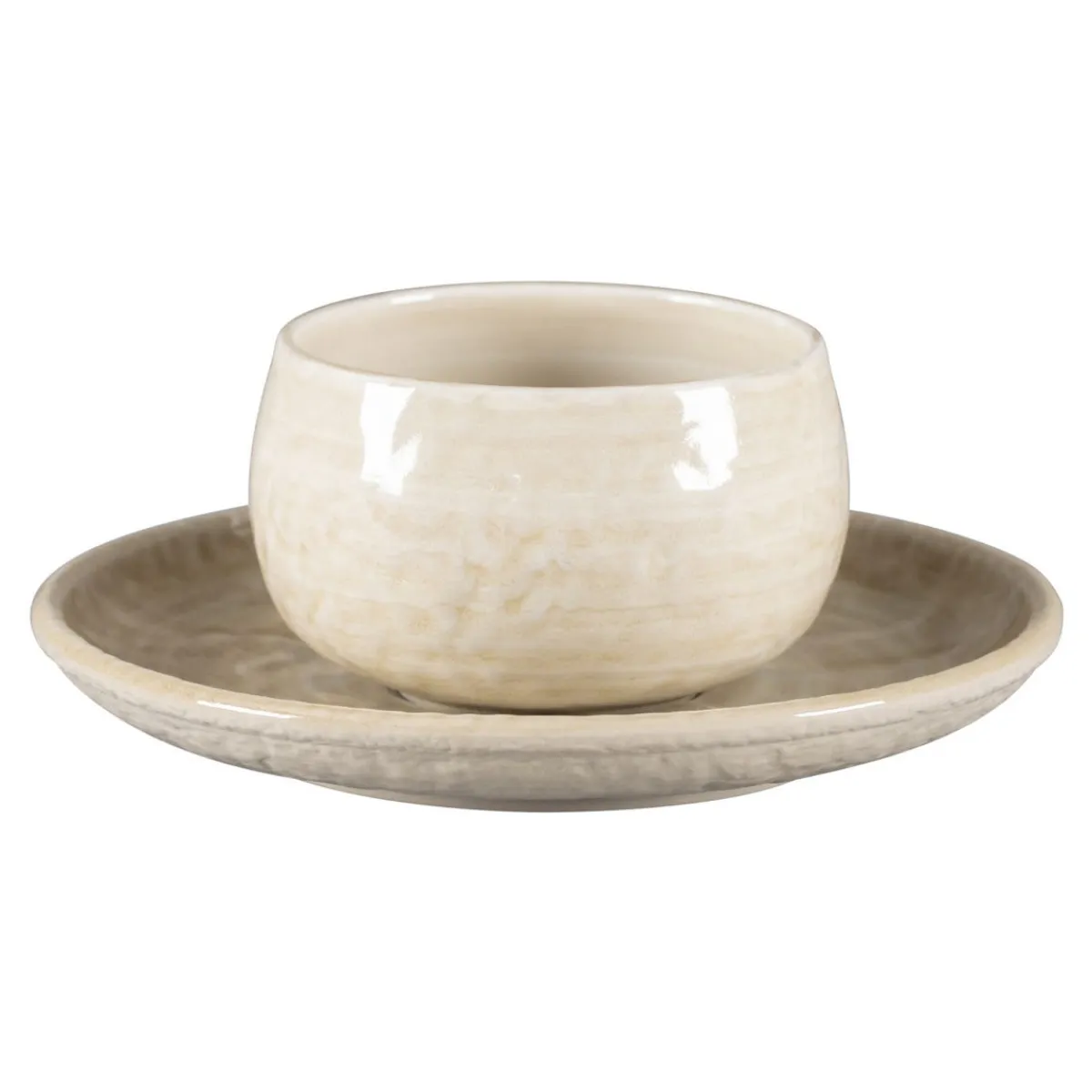Tasse à café rond vanilla porcelaine vitrifiée 25 cl Ø 9 cm Krush - RAK Best