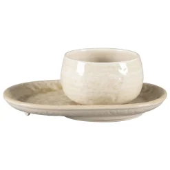 Tasse à café rond vanilla porcelaine vitrifiée 25 cl Ø 9 cm Krush - RAK Best