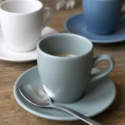 Tasse à café rond vert Grès 11 cl Ø 6,4 cm Pulse - ESSENTIALS COLLECTION Online