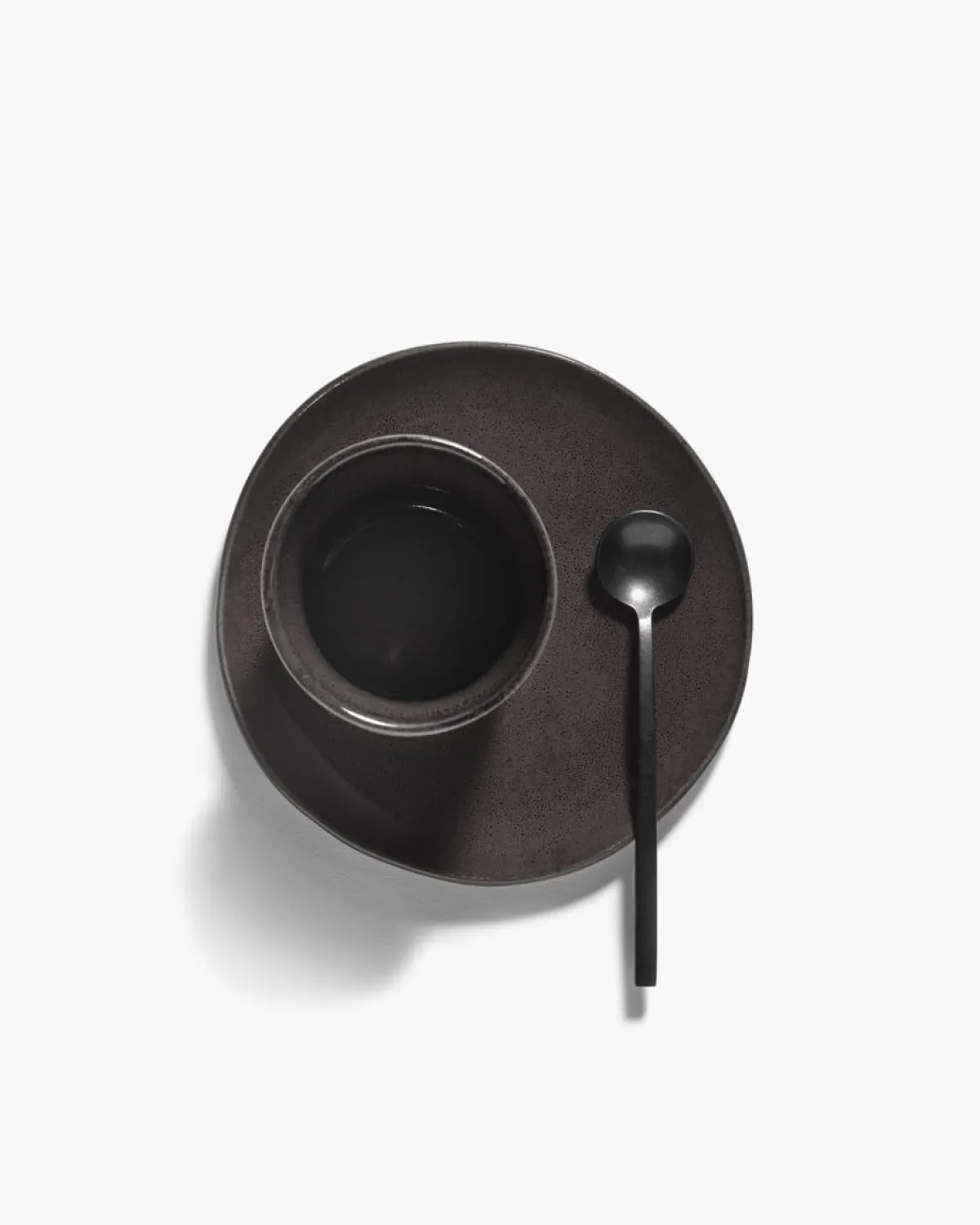 SERAX Tasse à café sans anse rond ébène grès émaillé 13 cl Ø 7 cm La Mère Discount