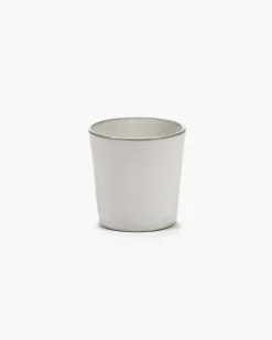 Tasse à café sans anse rond écru grès émaillé 13 cl Ø 7 cm La Mère - SERAX