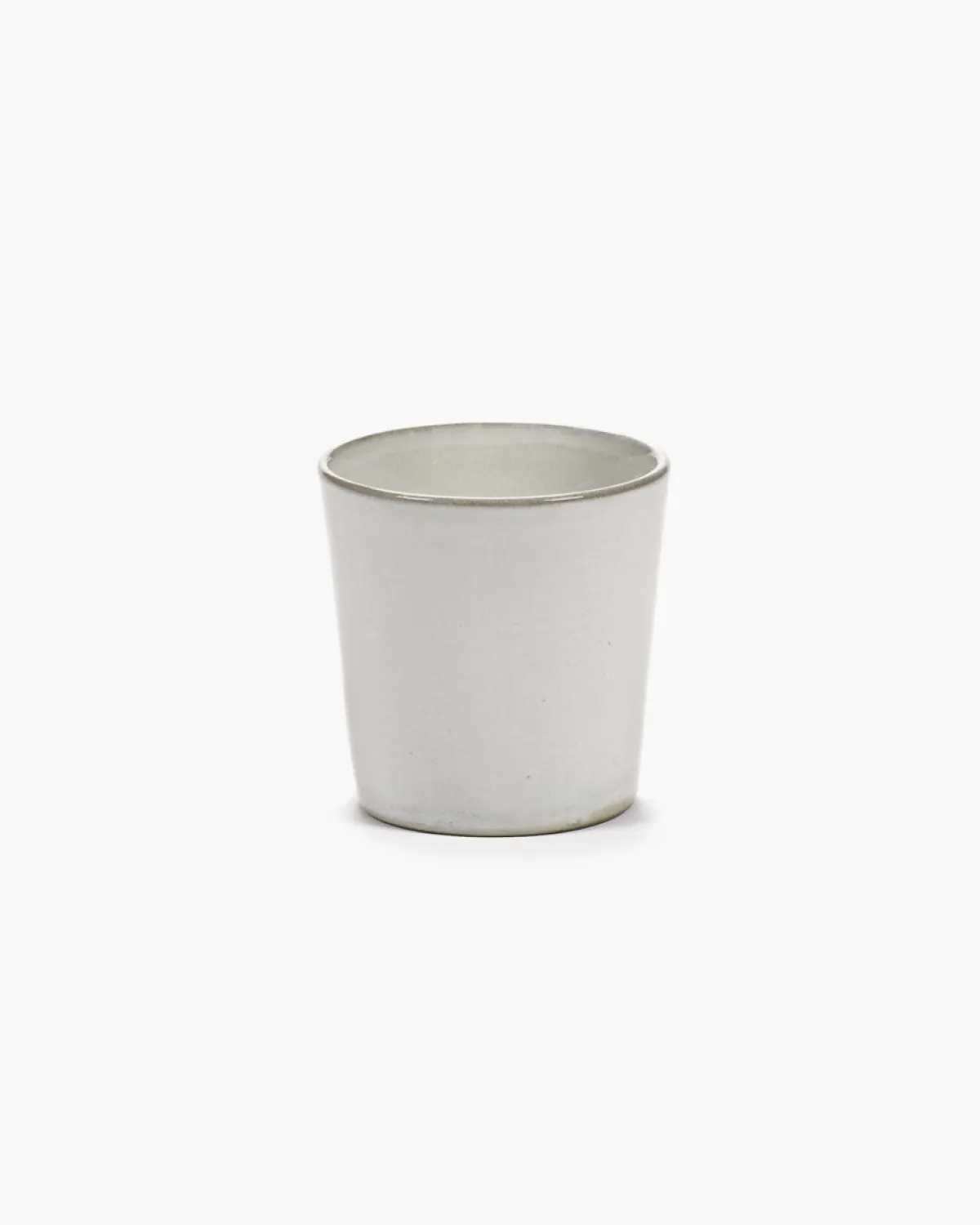 Tasse à café sans anse rond écru grès émaillé 13 cl Ø 7 cm La Mère - SERAX