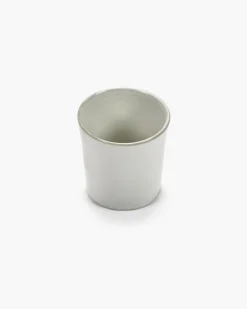 Tasse à café sans anse rond écru grès émaillé 13 cl Ø 7 cm La Mère - SERAX