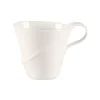 Tasse à café / thé rond blanc porcelaine bone china 15 cl Ø 7,5 cm Pose - RAK New