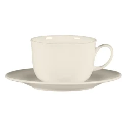 Tasse à café / thé rond blanc porcelaine bone china 21,3 cl Ø 8,6 cm Bravura - RAK Clearance