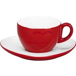 RAK Tasse à café / thé rouge porcelaine 23 cl Ø 9,4 cm  Cliché New