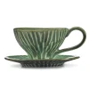 Tasse à cappuccino rond vert grès émaillé 14 cm Ø 14 cm Verde Lanza - SERAX Hot