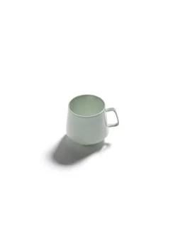Tasse à cappuccino rond vert porcelaine bone china Ø 8,5 cm Nido - SERAX Online