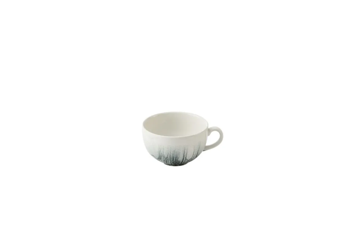 CHURCHILL Tasse à cappuccino / thé rond Black porcelaine vitrifiée 34 cl Ø 11 cm Tide Best