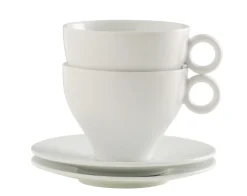 Tasse à cappuccino / thé rond blanc porcelaine 20 cl Ø 8,6 cm Slim O - PRO.MUNDI Clearance