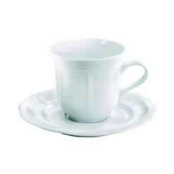 Tasse à déjeuner blanc porcelaine culinaire 25 cl Queen Ann - PILLIVUYT Outlet