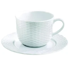 Tasse à déjeuner blanc porcelaine culinaire 25 cl Basket - PILLIVUYT Hot