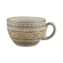 Tasse déjeuner boule rond Argila Décor Genoa porcelaine 28 cl Ø 10,5 cm Earth - RAK Best