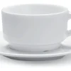 PRO.MUNDI Tasse à déjeuner rond blanc porcelaine 28 cl Ø 10 cm Cafett Sale
