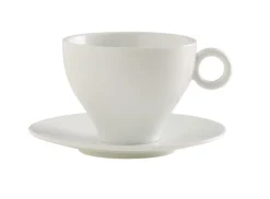 Tasse à déjeuner rond blanc porcelaine 30 cl Ø 10,1 cm Slim O - PRO.MUNDI Hot