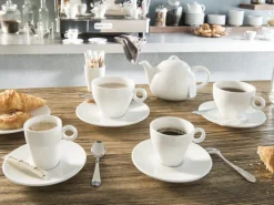 Tasse à déjeuner rond blanc porcelaine 30 cl Ø 10,1 cm Slim O - PRO.MUNDI Hot