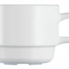 ARCOROC Tasse à déjeuner rond blanc verre opal 25 cl Ø 8 cm Restaurant Outlet