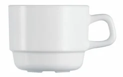 ARCOROC Tasse à déjeuner rond blanc verre opal 25 cl Ø 8 cm Restaurant Outlet