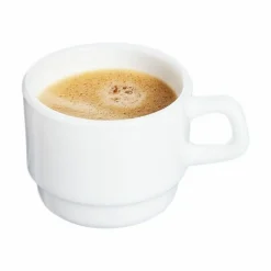 ARCOROC Tasse à déjeuner rond blanc verre opal 25 cl Ø 8 cm Restaurant Outlet