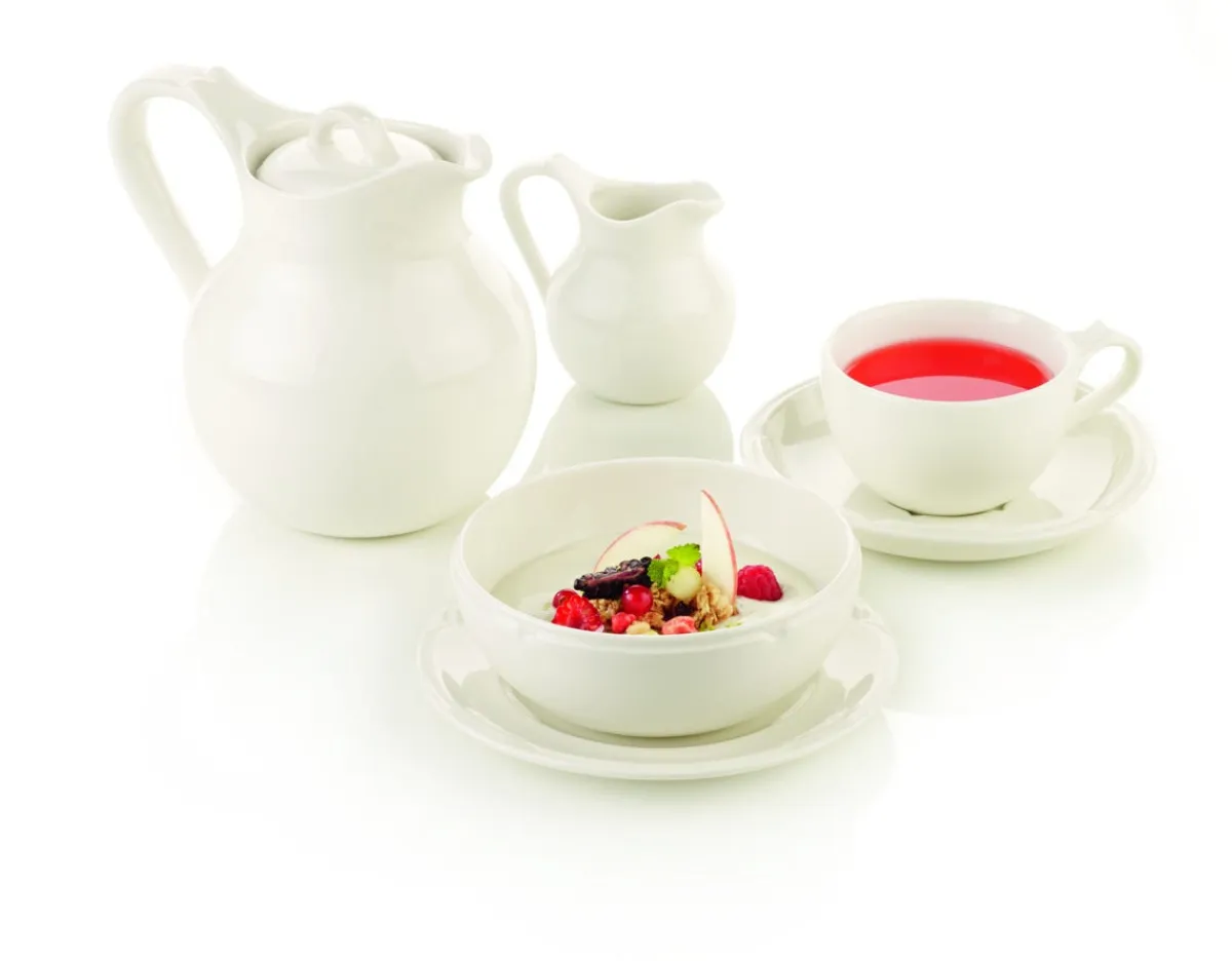 Tasse à déjeuner rond ivoire porcelaine vitrifiée 28 cl Ø 8,5 cm Anna - RAK Clearance