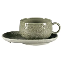 RAK Tasse à déjeuner rond steel porcelaine vitrifiée 41 cl Ø 11 cm Krush Hot
