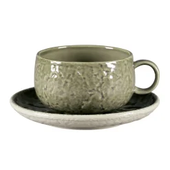 RAK Tasse à déjeuner rond steel porcelaine vitrifiée 41 cl Ø 11 cm Krush Hot