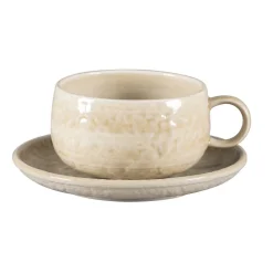 RAK Tasse à déjeuner rond vanilla porcelaine vitrifiée 41 cl Ø 11 cm Krush Clearance