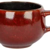 Tasse à espresso brun porcelaine 10 cl Ø 6 cm Elements Maroon - PROOF Outlet