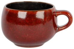Tasse à espresso brun porcelaine 10 cl Ø 6 cm Elements Maroon - PROOF Outlet