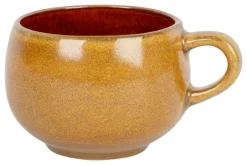 Tasse à espresso jaune porcelaine 10 cl Ø 6 cm Elements Mustard - PROOF Sale