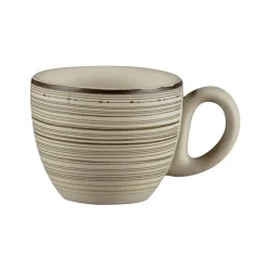 Tasse à espresso rond Argila Décor Larissa porcelaine 8 cl Ø 6,5 cm Earth - RAK Clearance