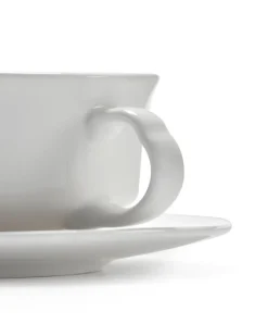 Tasse à espresso rond blanc porcelaine 10 cl Ø 8,8 cm Silhouette - SERAX Clearance