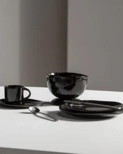 SERAX Tasse à espresso rond ébène grès émaillé 11 cl 8 cm La Mère Hot
