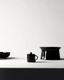 SERAX Tasse à espresso rond ébène grès émaillé 11 cl 8 cm La Mère Clearance