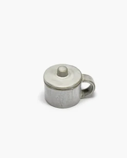 Tasse à espresso rond écru grès émaillé 11 cl 8 cm La Mère - SERAX Hot