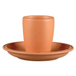 Tasse à espresso rond Tero Décor Prima porcelaine 9 cl Ø 5,8 cm Earth - RAK Sale