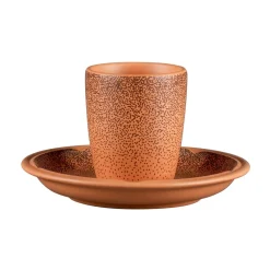 Tasse à espresso rond Tero Décor Denia porcelaine 9 cl Ø 5,8 cm Earth - RAK Online
