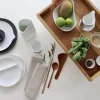 COOKPLAY Tasse et sous tasse à déjeuner rond blanc mat porcelaine 6 cl Fly Clearance