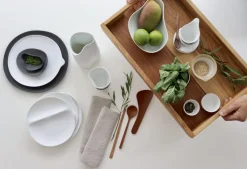 COOKPLAY Tasse et sous tasse à déjeuner rond blanc mat porcelaine 6 cl Fly Clearance