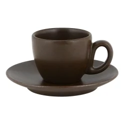 Tasse expresso brun porcelaine vitrifiée 8 cl Ø 6,5 cm Genesis - RAK