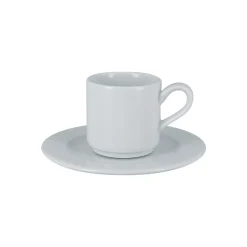 Tasse à expresso empilable blanc porcelaine vitrifiée 9 cl Ø 6 cm Access - RAK Best