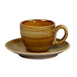 Tasse à expresso Garnet porcelaine vitrifiée 8 cl Ø 6,5 cm stone Spot - RAK Best