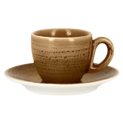 RAK Tasse à expresso marron porcelaine vitrifiée 8 cl Ø 6,5 cm Twirl Hot