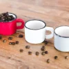 PRO.MUNDI Tasse à expresso rond blanc grès émaillé 6 cl Ø 5,5 cm Bistrot Sale
