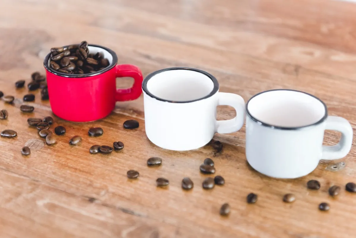 PRO.MUNDI Tasse à expresso rond blanc grès émaillé 6 cl Ø 5,5 cm Bistrot Sale